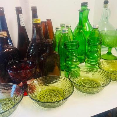 Vintage Colored Glassware