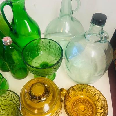 Vintage Colored Glassware