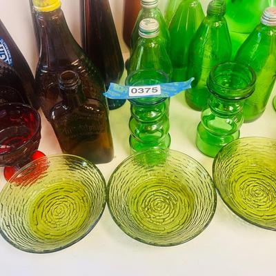 Vintage Colored Glassware