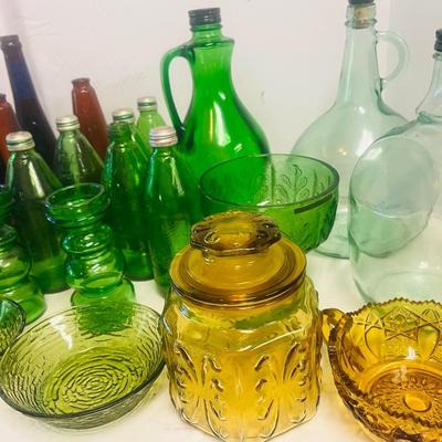 Vintage Colored Glassware