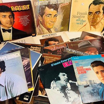 Vintage Record Collection Elvis, Dean Martin & others