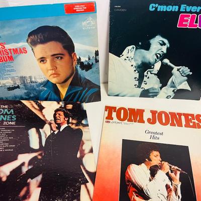 Vintage Record Collection Elvis, Dean Martin & others