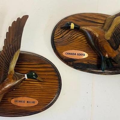 Vintage Carved Wall Plaques