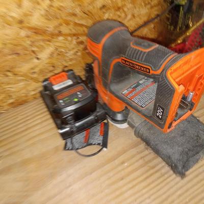 Black and decker battery powered sander