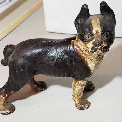 Cast Iron Boston Terrier 5" & Cast Iron Beetle Boot Jack