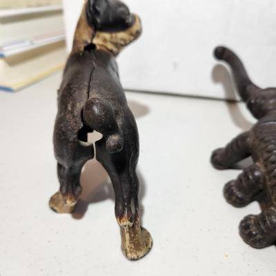 Cast Iron Boston Terrier 5" & Cast Iron Beetle Boot Jack
