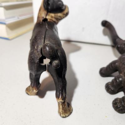 Cast Iron Boston Terrier 5" & Cast Iron Beetle Boot Jack