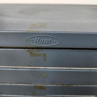 Hout 5 Drawer Metal Drill Bit Cabinet Includes Some Bits