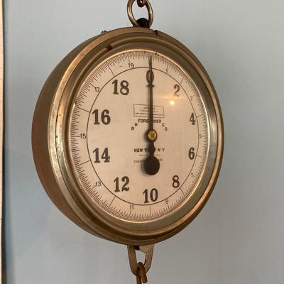 LOT 79: Vintage R H Forschener Co Hanging Scale