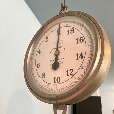 LOT 79: Vintage R H Forschener Co Hanging Scale