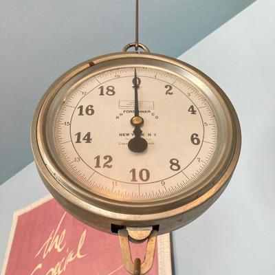 LOT 79: Vintage R H Forschener Co Hanging Scale