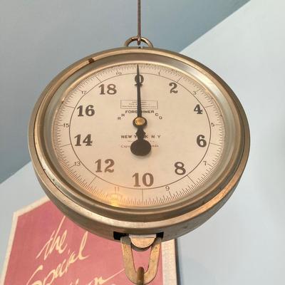 LOT 79: Vintage R H Forschener Co Hanging Scale