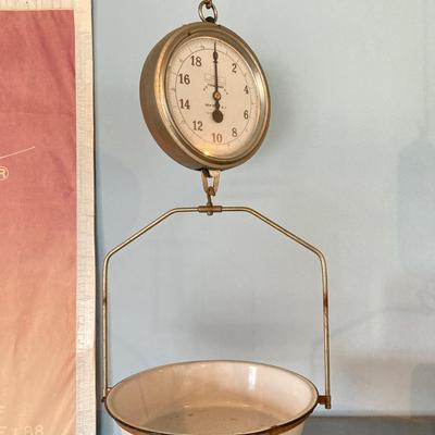 LOT 79: Vintage R H Forschener Co Hanging Scale