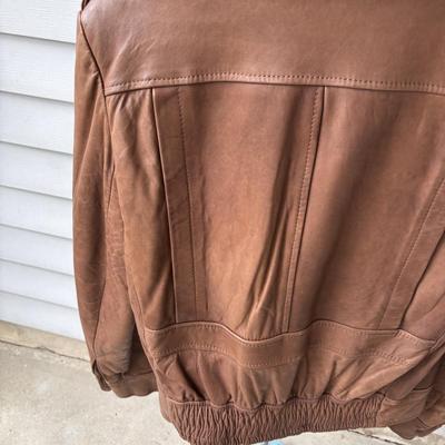 LOT 86: Vintage J. Riggings Leather Jacket Sz 42