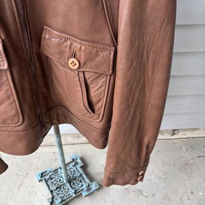 LOT 86: Vintage J. Riggings Leather Jacket Sz 42