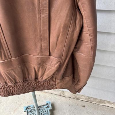 LOT 86: Vintage J. Riggings Leather Jacket Sz 42