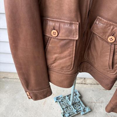 LOT 86: Vintage J. Riggings Leather Jacket Sz 42