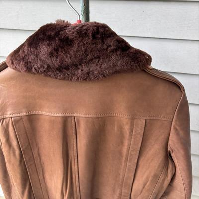 LOT 86: Vintage J. Riggings Leather Jacket Sz 42