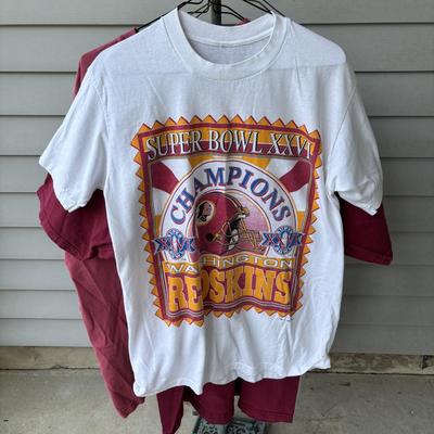 LOT 88: Vintage Super Bowl Champions Washington Redskins T-shirts Collection