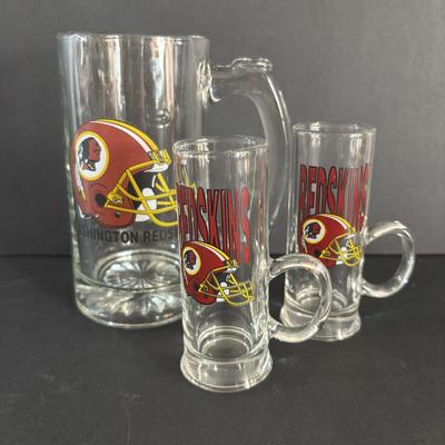 LOT 97: NFL Barware Glasses & Stein