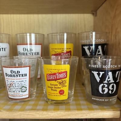 LOT 103:Kitchen Cupboard of Barware/Glassware Collection