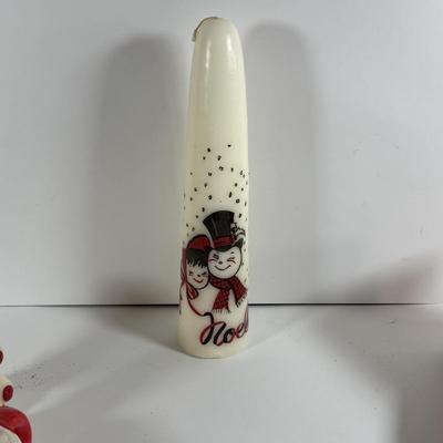 LOT 197: Nostalgic Christmas Collection Including Glass Bulbs, Vintage Light Set, Candles and Mugs