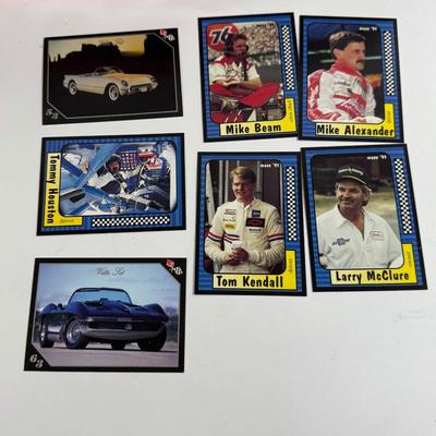 LOT 198 Set of Four (4): Hot Wheels Billionth Car Collection Corvettes, Two (2) Revell Die Cast Corvettes and Trading Cards