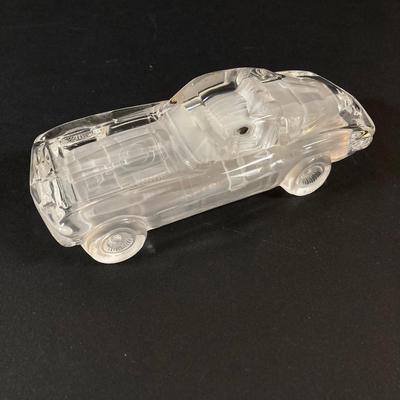 LOT 219: Paul Sebastian Collectible- 1963 Fine Crystal Corvette with Original Box and "Rattlesnake" by Frederic Remington...