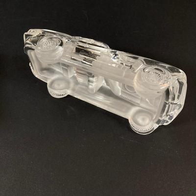 LOT 219: Paul Sebastian Collectible- 1963 Fine Crystal Corvette with Original Box and "Rattlesnake" by Frederic Remington...