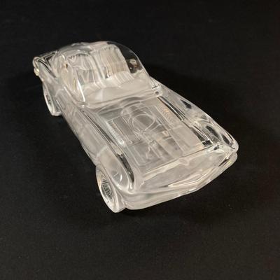 LOT 219: Paul Sebastian Collectible- 1963 Fine Crystal Corvette with Original Box and "Rattlesnake" by Frederic Remington...