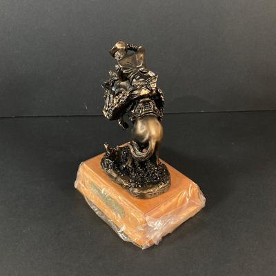 LOT 219: Paul Sebastian Collectible- 1963 Fine Crystal Corvette with Original Box and "Rattlesnake" by Frederic Remington...