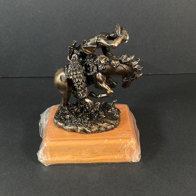 LOT 219: Paul Sebastian Collectible- 1963 Fine Crystal Corvette with Original Box and "Rattlesnake" by Frederic Remington...