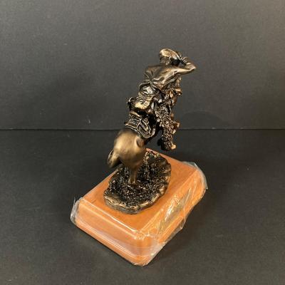 LOT 219: Paul Sebastian Collectible- 1963 Fine Crystal Corvette with Original Box and "Rattlesnake" by Frederic Remington...