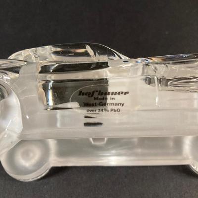 LOT 219: Paul Sebastian Collectible- 1963 Fine Crystal Corvette with Original Box and "Rattlesnake" by Frederic Remington...
