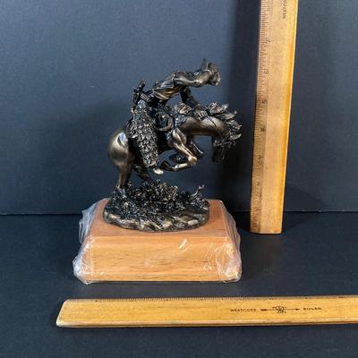 LOT 219: Paul Sebastian Collectible- 1963 Fine Crystal Corvette with Original Box and "Rattlesnake" by Frederic Remington...