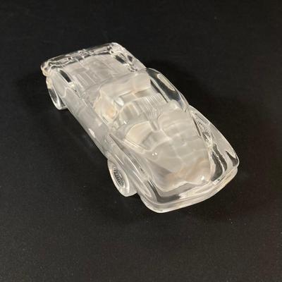 LOT 219: Paul Sebastian Collectible- 1963 Fine Crystal Corvette with Original Box and "Rattlesnake" by Frederic Remington...