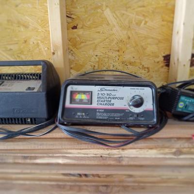 3 battery chargers