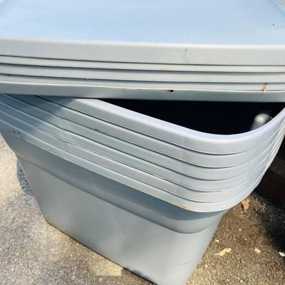 6 Storage Bins - size 18 Gallon