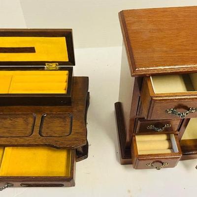 Two Vintage Jewelry Boxes