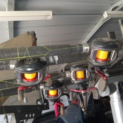 4 Abu Garcia Crappie rod and reels