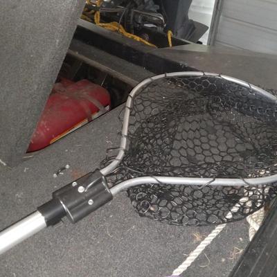 Crappie rod and reels, dip net, cooler