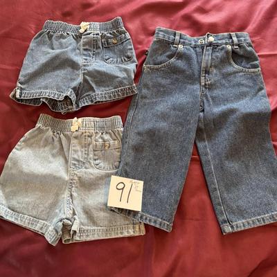 5T Shorts and 2T Jeans