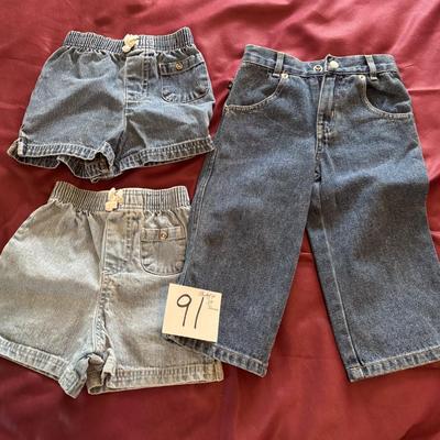 5T Shorts and 2T Jeans