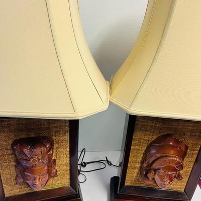 Vintage Pair of Lamps with Shades