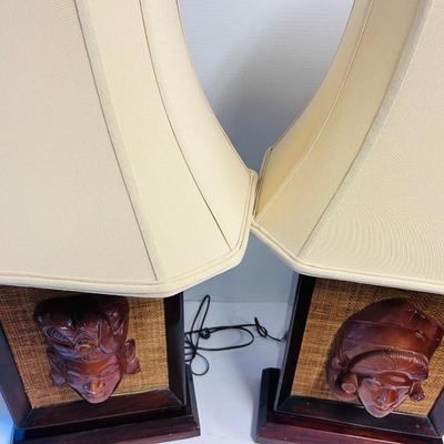 Vintage Pair of Lamps with Shades