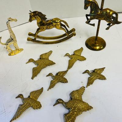 Brass Birds, Horses, ect.