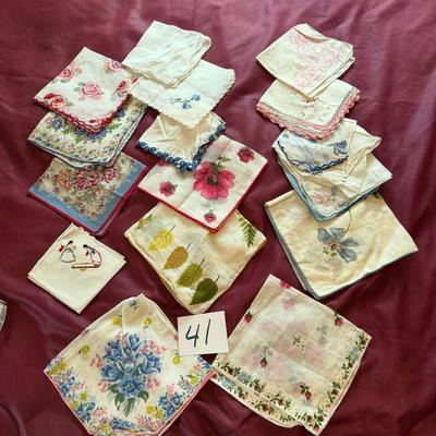 Vintage Handkerchief Lot