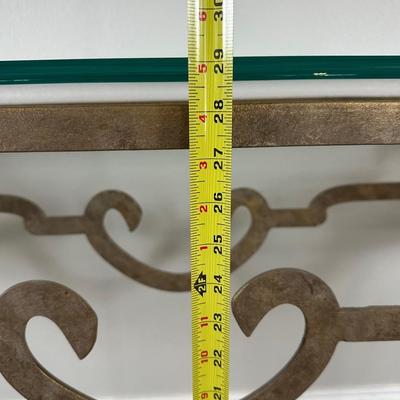 Metal & Glass Console Table