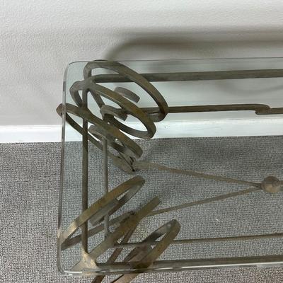Metal & Glass Console Table