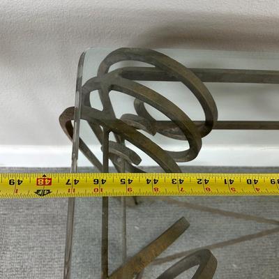 Metal & Glass Console Table